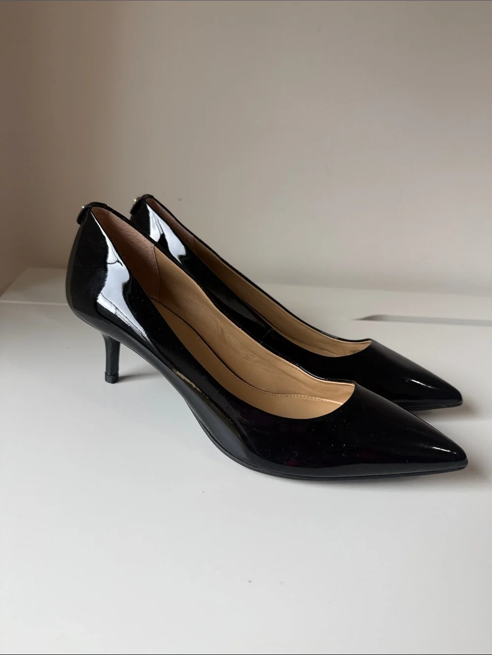 Michael Kora Black Patent Pointed Toe Pumps (brand new, never been worn)